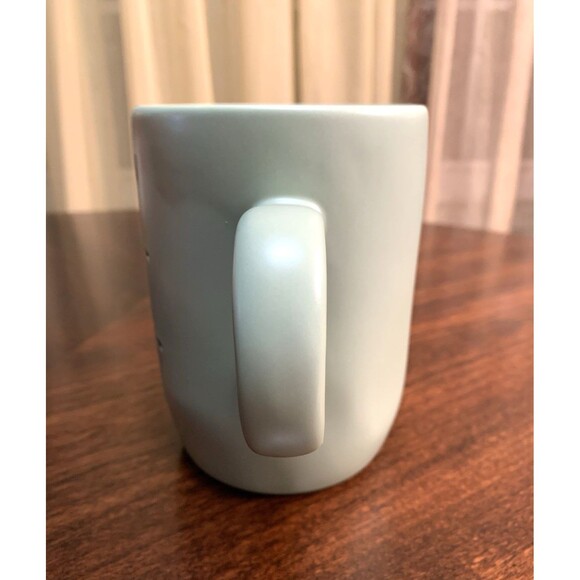 Rae Dunn Mug Pray Wait Trust Light Mint Green Inspirational Faith Hope - Picture 4 of 7